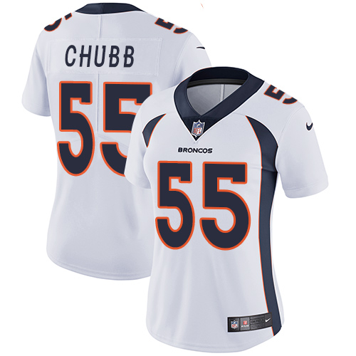 Nike Broncos #55 Bradley Chubb White Women's Stitched NFL Vapor Untouchable Limited Jersey Nike Broncos #55 Bradley Chubb White Women's Stitched NFL Vapor Untouchable Limited Jersey