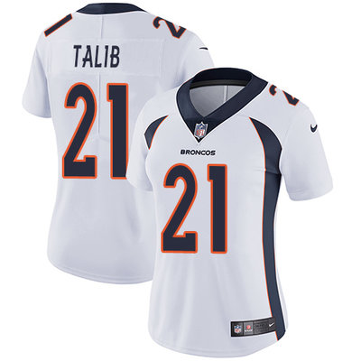 Nike Broncos #21 Aqib Talib White Women's Stitched NFL Vapor Untouchable Limited Jersey Nike Broncos #21 Aqib Talib White Women's Stitched NFL Vapor Untouchable Limited Jersey