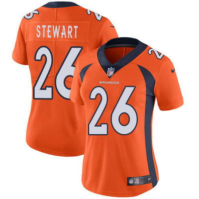 Nike Broncos #26 Darian Stewart Orange Team Color Women's Stitched NFL Vapor Untouchable Limited Jersey Nike Broncos #26 Darian Stewart Orange Team Color Women's Stitched NFL Vapor Untouchable Limited Jersey