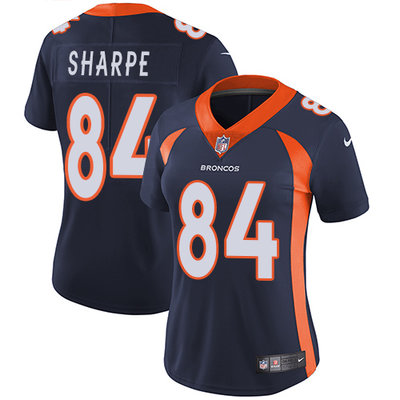 Nike Broncos #84 Shannon Sharpe Blue Alternate Women's Stitched NFL Vapor Untouchable Limited Jersey Nike Broncos #84 Shannon Sharpe Blue Alternate Women's Stitched NFL Vapor Untouchable Limited Jersey