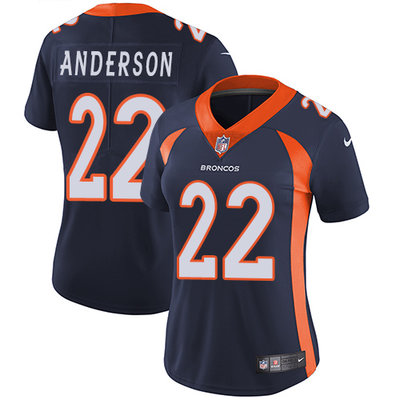 Nike Broncos #22 C.J. Anderson Blue Alternate Women's Stitched NFL Vapor Untouchable Limited Jersey Nike Broncos #22 C.J. Anderson Blue Alternate Women's Stitched NFL Vapor Untouchable Limited Jersey