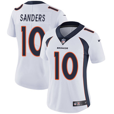 Nike Broncos #10 Emmanuel Sanders White Women's Stitched NFL Vapor Untouchable Limited Jersey Nike Broncos #10 Emmanuel Sanders White Women's Stitched NFL Vapor Untouchable Limited Jersey