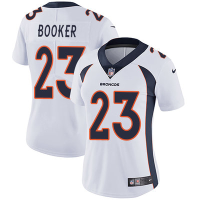 Nike Broncos #23 Devontae Booker White Women's Stitched NFL Vapor Untouchable Limited Jersey Nike Broncos #23 Devontae Booker White Women's Stitched NFL Vapor Untouchable Limited Jersey