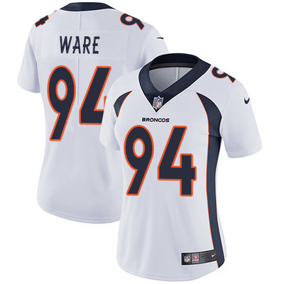 Nike Broncos #94 DeMarcus Ware White Women's Stitched NFL Vapor Untouchable Limited Jersey Nike Broncos #94 DeMarcus Ware White Women's Stitched NFL Vapor Untouchable Limited Jersey