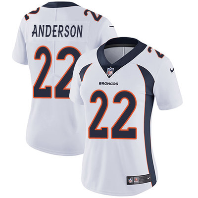 Nike Broncos #22 C.J. Anderson White Women's Stitched NFL Vapor Untouchable Limited Jersey Nike Broncos #22 C.J. Anderson White Women's Stitched NFL Vapor Untouchable Limited Jersey