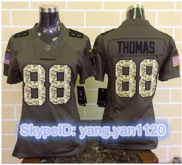 Women Nike Broncos #88 Demaryius Thomas Green Stitched NFL Limited Salute to Service Jersey Women Nike Broncos #88 Demaryius Thomas Green Stitched NFL Limited Salute to Service Jersey