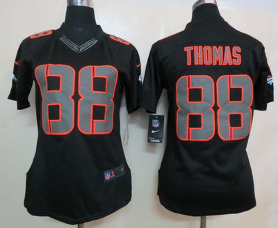 Women NEW NFL Denver Broncos 88# Demaryius Thomas Impact Limited Black Jerseys Women NEW NFL Denver Broncos 88# Demaryius Thomas Impact Limited Black Jerseys