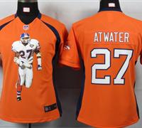 Women Nike Denver Broncos 27 Atwater Orange Portrait Fashion Game Jerseys Women Nike Denver Broncos 27 Atwater Orange Portrait Fashion Game Jerseys