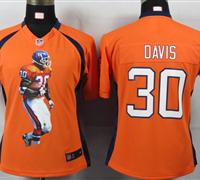 Women Nike Denver Broncos 30 Davis Orange Portrait Fashion Game Jerseys Women Nike Denver Broncos 30 Davis Orange Portrait Fashion Game Jerseys