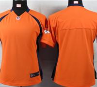 Women Nike Denver Broncos blank Orange Portrait Fashion Game Jerseys Women Nike Denver Broncos blank Orange Portrait Fashion Game Jerseys