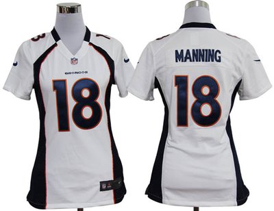 Women Nike NFL Denver Broncos 18 Peyton Manning White Game Jerseys Women Nike NFL Denver Broncos 18 Peyton Manning White Game Jerseys