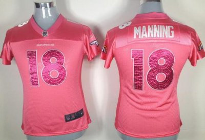 Women Nike Denver Broncos #18 Peyton Manning Pingk NFL Jerseys Women Nike Denver Broncos #18 Peyton Manning Pingk NFL Jerseys