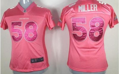 Women Nike Denver Broncos 58# Von Miller Pingk NFL Jerseys Women Nike Denver Broncos 58# Von Miller Pingk NFL Jerseys