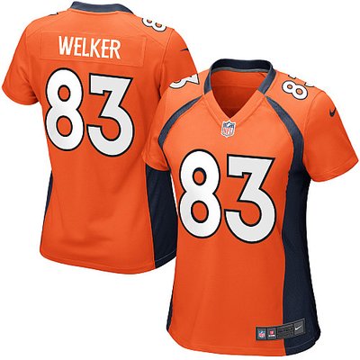 Women NEW NFL Denver Broncos 83 Wes Welker Orange Jerseys Women NEW NFL Denver Broncos 83 Wes Welker Orange Jerseys