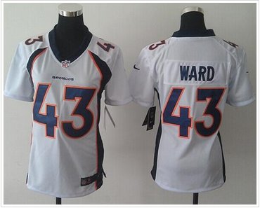 Women's NEW Broncos #43 T.J. Ward White Elite NFL Jersey Women's NEW Broncos #43 T.J. Ward White Elite NFL Jersey