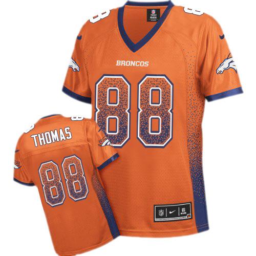 Nike Broncos #88 Demaryius Thomas Orange Team Color Women's Stitched NFL Elite Drift Fashion Jersey Nike Broncos #88 Demaryius Thomas Orange Team Color Women's Stitched NFL Elite Drift Fashion Jersey