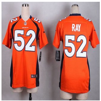 Women New Denver Broncos #52 Shane Ray Orange Team Color Stitched NFL New Elite Jersey Women New Denver Broncos #52 Shane Ray Orange Team Color Stitched NFL New Elite Jersey