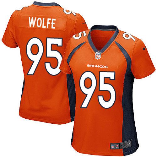 Nike Broncos #95 Derek Wolfe Orange Team Color Women's Stitched NFL New Elite Jersey Nike Broncos #95 Derek Wolfe Orange Team Color Women's Stitched NFL New Elite Jersey