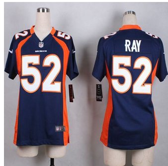 Women New Denver Broncos #52 Shane Ray Blue Alternate Stitched NFL New Elite Jersey