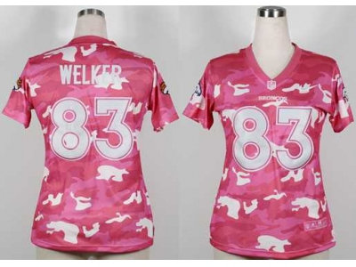 NEW women nfl jerseys denver broncos #83 wes welker pink(fashion camo) NEW women nfl jerseys denver broncos #83 wes welker pink(fashion camo)