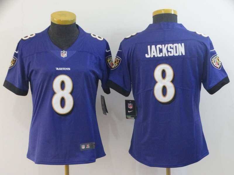 Nike Ravens 8 LaMar Jackson Purple Women Vapor Untouchable Limited Jersey Nike Ravens 8 LaMar Jackson Purple Women Vapor Untouchable Limited Jersey