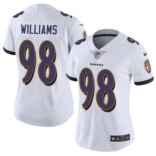 Nike Ravens #98 Brandon Williams White Women's Stitched NFL Limited Vapor Untouchable Limited Jersey Nike Ravens #98 Brandon Williams White Women's Stitched NFL Limited Vapor Untouchable Limited Jersey