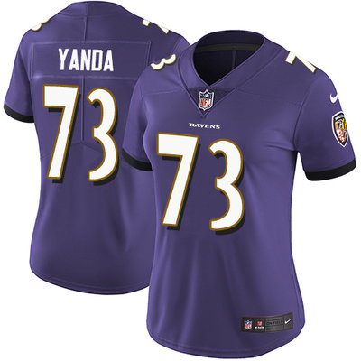 Nike Ravens #73 Marshal Yanda Purple Team Color Women's Stitched NFL Vapor Untouchable Limited Jersey Nike Ravens #73 Marshal Yanda Purple Team Color Women's Stitched NFL Vapor Untouchable Limited Jersey