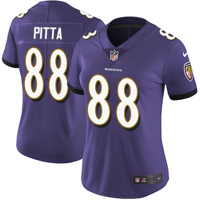 Nike Ravens #88 Dennis Pitta Purple Team Color Women's Stitched NFL Vapor Untouchable Limited Jersey Nike Ravens #88 Dennis Pitta Purple Team Color Women's Stitched NFL Vapor Untouchable Limited Jersey