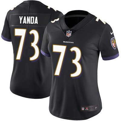 Nike Ravens #73 Marshal Yanda Black Alternate Women's Stitched NFL Vapor Untouchable Limited Jersey Nike Ravens #73 Marshal Yanda Black Alternate Women's Stitched NFL Vapor Untouchable Limited Jersey