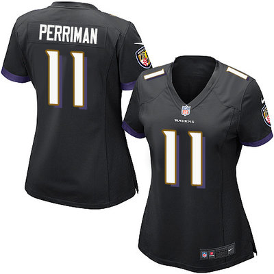 Nike Ravens #11 Breshad Perriman Black Alternate Women's Stitched NFL New Elite Jersey Nike Ravens #11 Breshad Perriman Black Alternate Women's Stitched NFL New Elite Jersey
