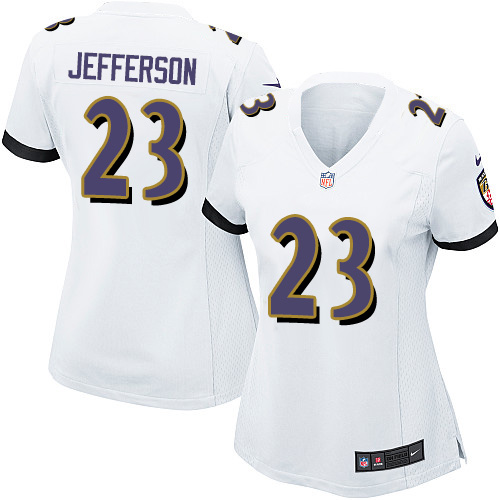 Nike Ravens #23 Tony Jefferson White Women's Stitched NFL New Elite Jersey Nike Ravens #23 Tony Jefferson White Women's Stitched NFL New Elite Jersey