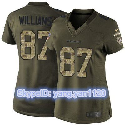 Nike Ravens #87 Maxx Williams Green Women's Stitched NFL Limited Salute to Service Jersey Nike Ravens #87 Maxx Williams Green Women's Stitched NFL Limited Salute to Service Jersey