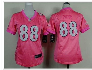 Women's NEW Ravens #88 Dennis Pitta Pink Be Luv'd Stitched NFL New Elite Jersey Women's NEW Ravens #88 Dennis Pitta Pink Be Luv'd Stitched NFL New Elite Jersey