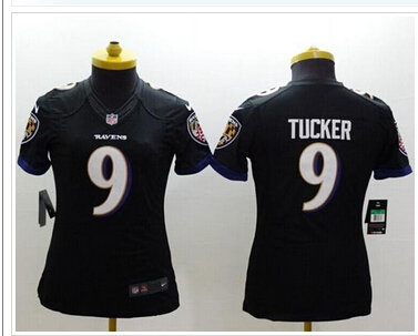 Women's NEW Ravens #9 Justin Tucker Black Alternate NFL New Limited Jersey Women's NEW Ravens #9 Justin Tucker Black Alternate NFL New Limited Jersey