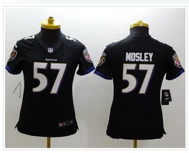 Women's NEW Ravens #57 C.J. Mosley Black Alternate NFL New Limited Jersey Women's NEW Ravens #57 C.J. Mosley Black Alternate NFL New Limited Jersey