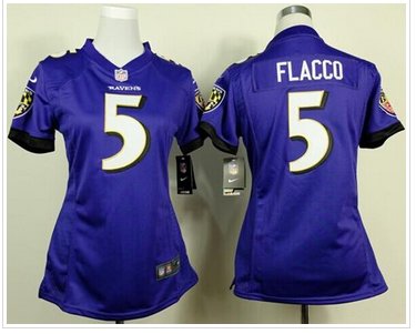 New Ravens #5 Joe Flacco Purple Team Color Women's Stitched NFL New Elite Jersey New Ravens #5 Joe Flacco Purple Team Color Women's Stitched NFL New Elite Jersey