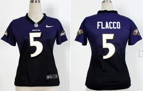 Women Baltimore Ravens #5 Joe Flacco Purple-Black Drift Fashion II NFL Jerseys Women Baltimore Ravens #5 Joe Flacco Purple-Black Drift Fashion II NFL Jerseys