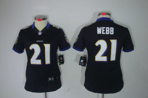 Women NEW Baltimore Ravens 21 Lardarius Webb Black Jerseys Women NEW Baltimore Ravens 21 Lardarius Webb Black Jerseys