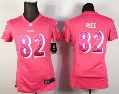 Women NEW Baltimore Ravens 82 Torrey Smith Pink Jerseys Women NEW Baltimore Ravens 82 Torrey Smith Pink Jerseys
