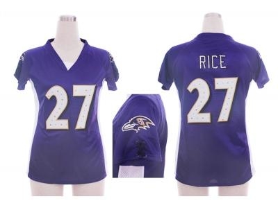 NEW women nfl Baltimore Ravens #27 ray rice purple jerseys(draft him ii top) NEW women nfl Baltimore Ravens #27 ray rice purple jerseys(draft him ii top)