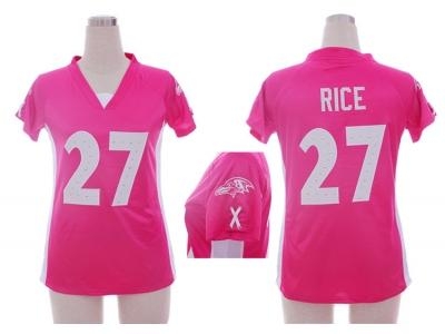 NEW women nfl Baltimore Ravens #27 ray rice pink jerseys(draft him ii top) NEW women nfl Baltimore Ravens #27 ray rice pink jerseys(draft him ii top)