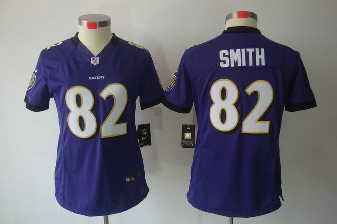 Women NEW Baltimore Ravens 82 Torrey Smith Purple Jerseys Women NEW Baltimore Ravens 82 Torrey Smith Purple Jerseys