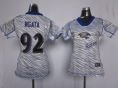 Women Baltimore Ravens 92 Haloti Ngata FEM FAN Zebra NFL Jerseys Women Baltimore Ravens 92 Haloti Ngata FEM FAN Zebra NFL Jerseys