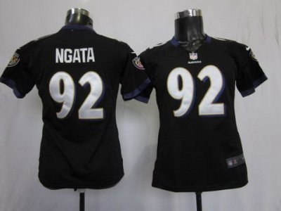 Women NEW Baltimore Ravens 92 Haloti Ngata Black Jerseys Women NEW Baltimore Ravens 92 Haloti Ngata Black Jerseys