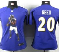 Nike Women Baltimore Ravens #20 Reed Purple Portrait Fashion Game Jerseys Nike Women Baltimore Ravens #20 Reed Purple Portrait Fashion Game Jerseys