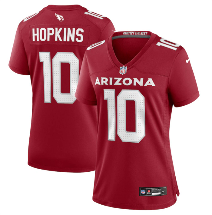 Women's Arizona Cardinals #10 DeAndre Hopkins New Red Stitched Game Jersey(Run Small) Women's Arizona Cardinals #10 DeAndre Hopkins New Red Stitched Game Jersey(Run Small)