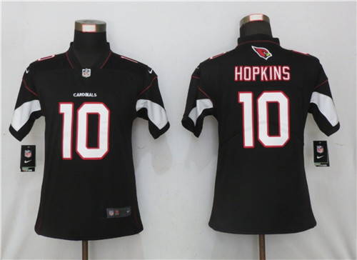 Women Cardinals #10 DeAndre Hopkins Black Color Jersey Women Cardinals #10 DeAndre Hopkins Black Color Jersey