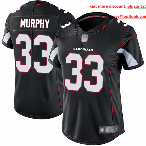 Cardinals #33 Byron Murphy Black Alternate Women's Stitched Football Vapor Untouchable Limited Jersey Cardinals #33 Byron Murphy Black Alternate Women's Stitched Football Vapor Untouchable Limited Jersey