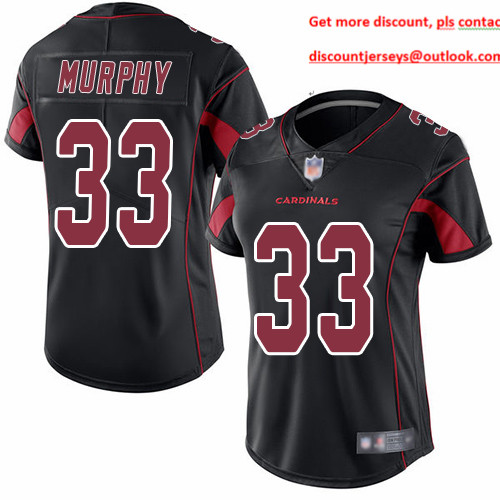 Cardinals #33 Byron Murphy Black Women's Stitched Football Limited Rush Jersey Cardinals #33 Byron Murphy Black Women's Stitched Football Limited Rush Jersey