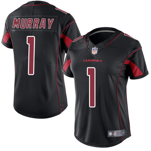 Cardinals #1 Kyler Murray Black Women's Stitched Football Limited Rush Jersey Cardinals #1 Kyler Murray Black Women's Stitched Football Limited Rush Jersey